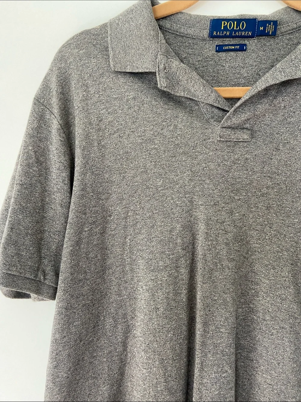 Polo by Ralph Lauren Heather Gray Short-Sleeve Polo with Navy Pony